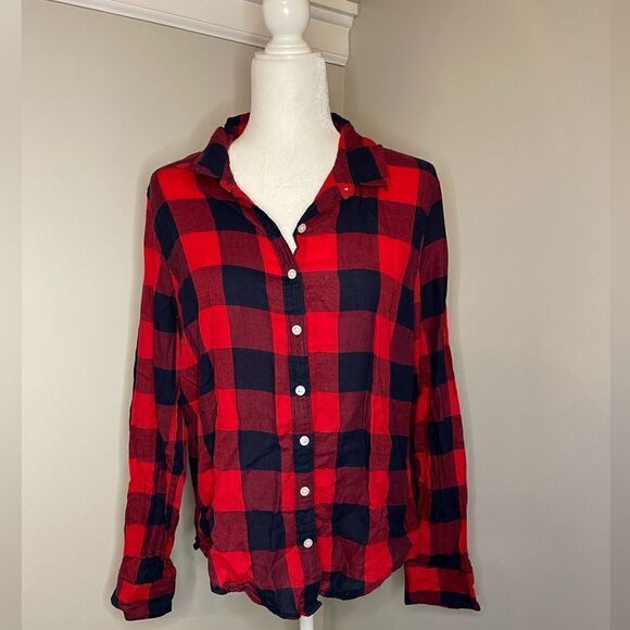 Crown & Ivy Buffalo Plaid Flannel Size XL (juniors) - Picture 3 of 8